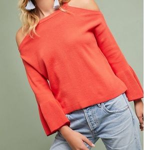 Knitted & Knotted open-shoulder sweater